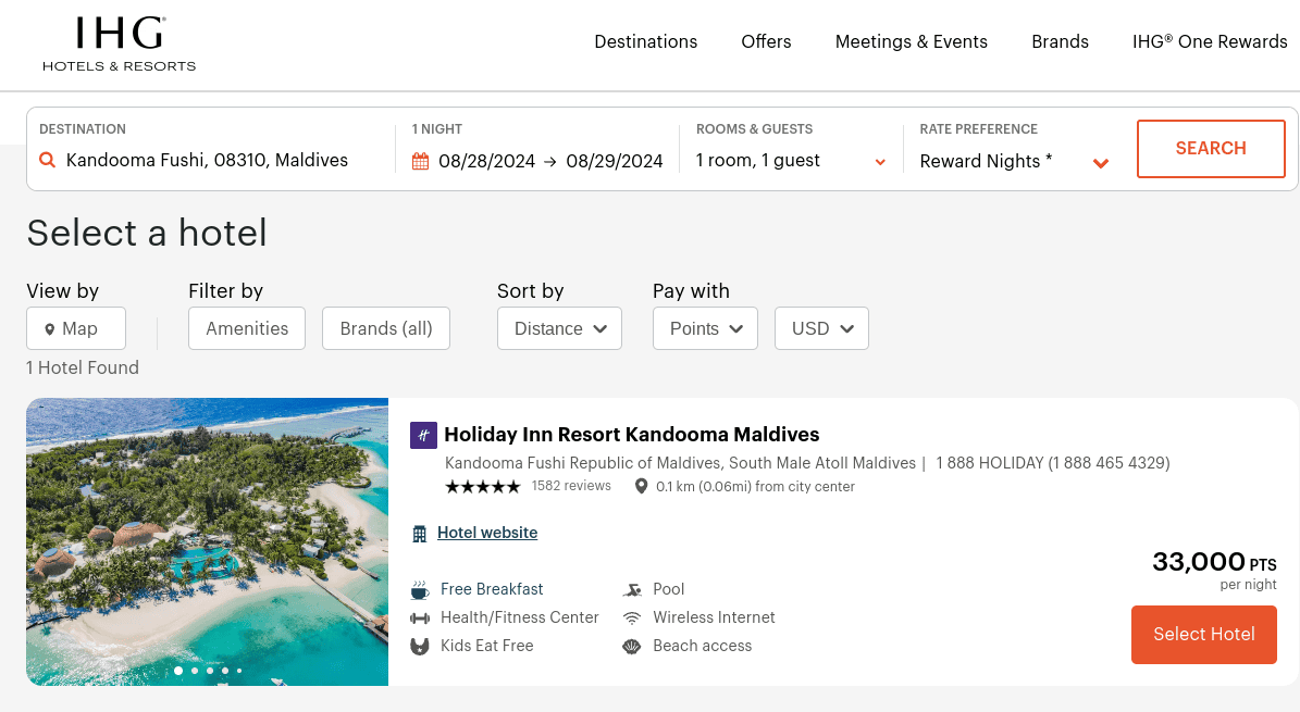 Holiday Inn Resort Kandooma Maldives