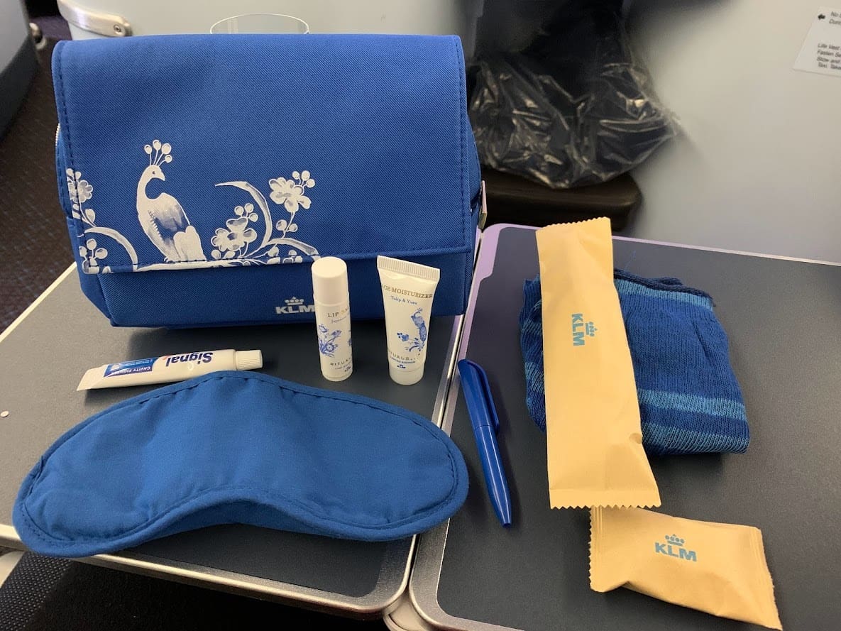 KLM Business Class Amenity Kit