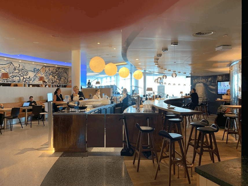 The KLM Crown Lounge in Amsterdam