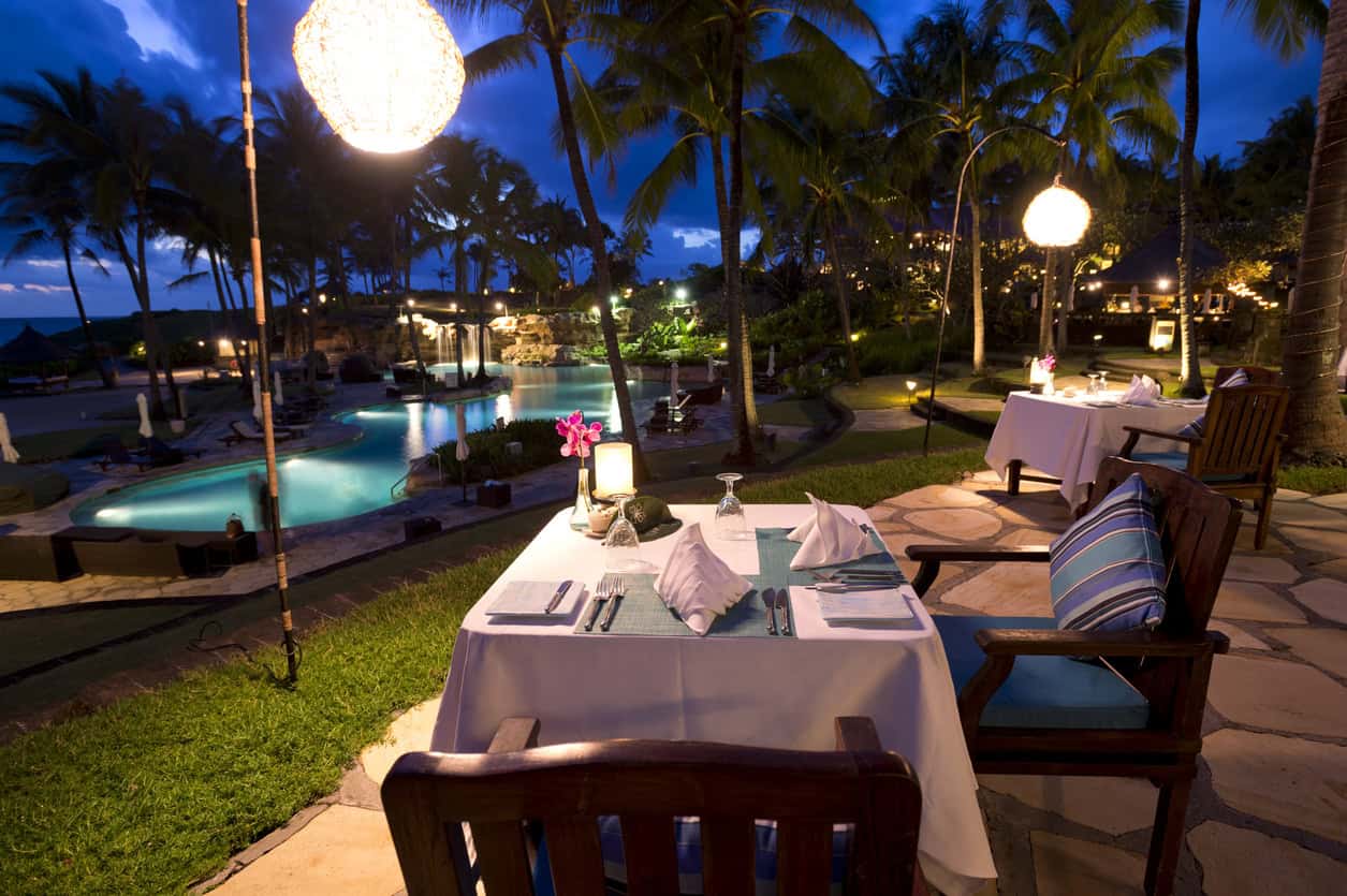 Chase Sapphire Reserve credit card review scene of dining while traveling to earn rewards.