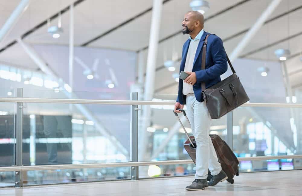 Man at an Empty Airport