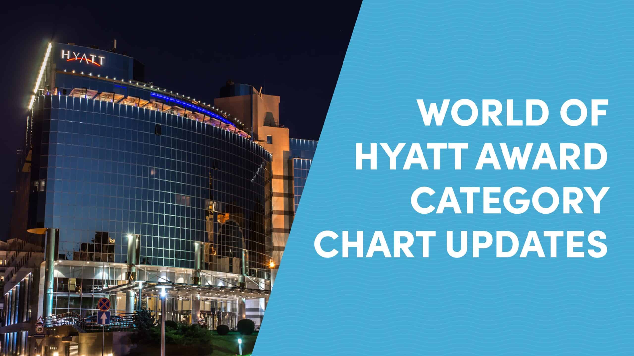 World of Hyatt Award Category Chart Updates