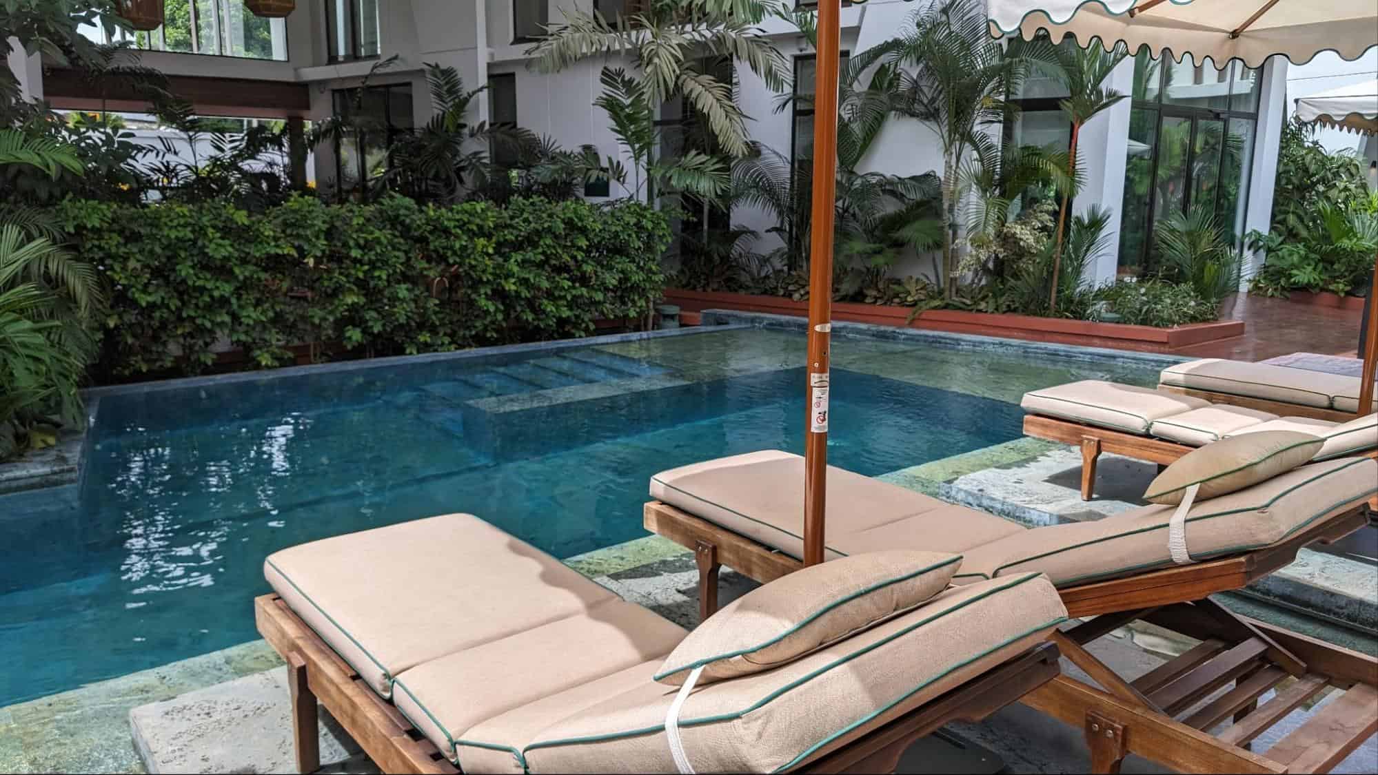 La Maison Palmier Pool Area