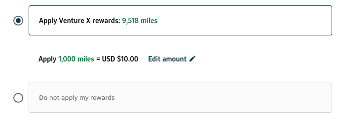 pay flight with Capital One miles