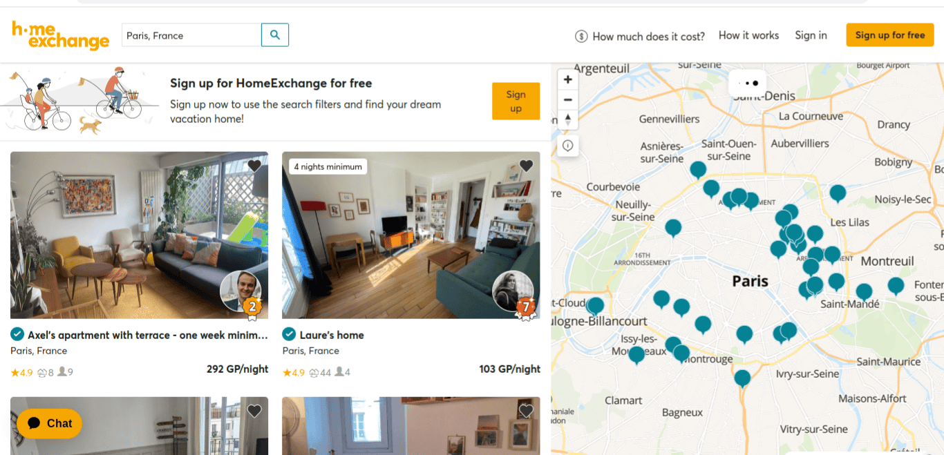 home exchange