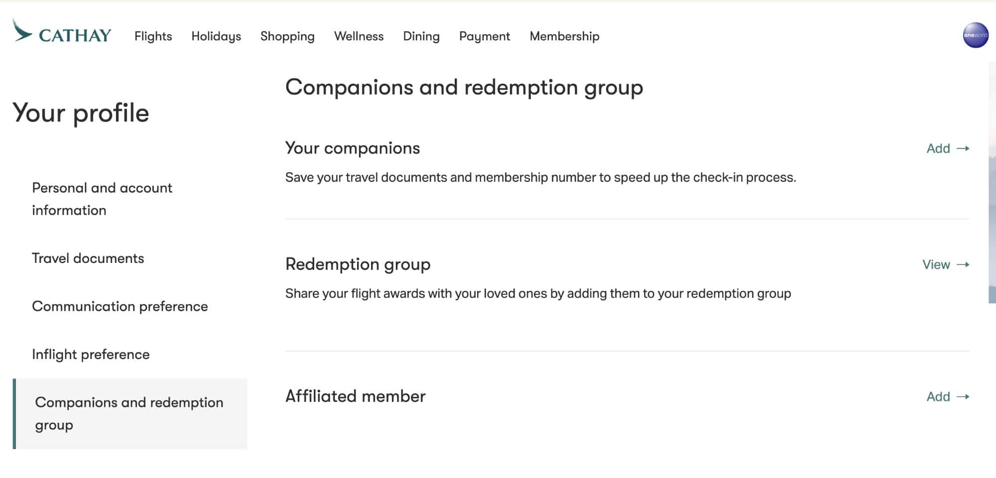 Cathay Companions and Redemption Group
