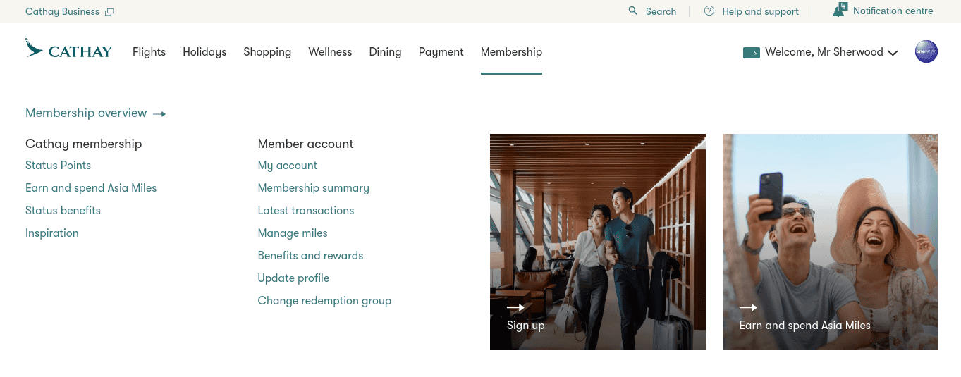 How to Set Up a Redemption Group for Cathay Pacific Asia Miles
