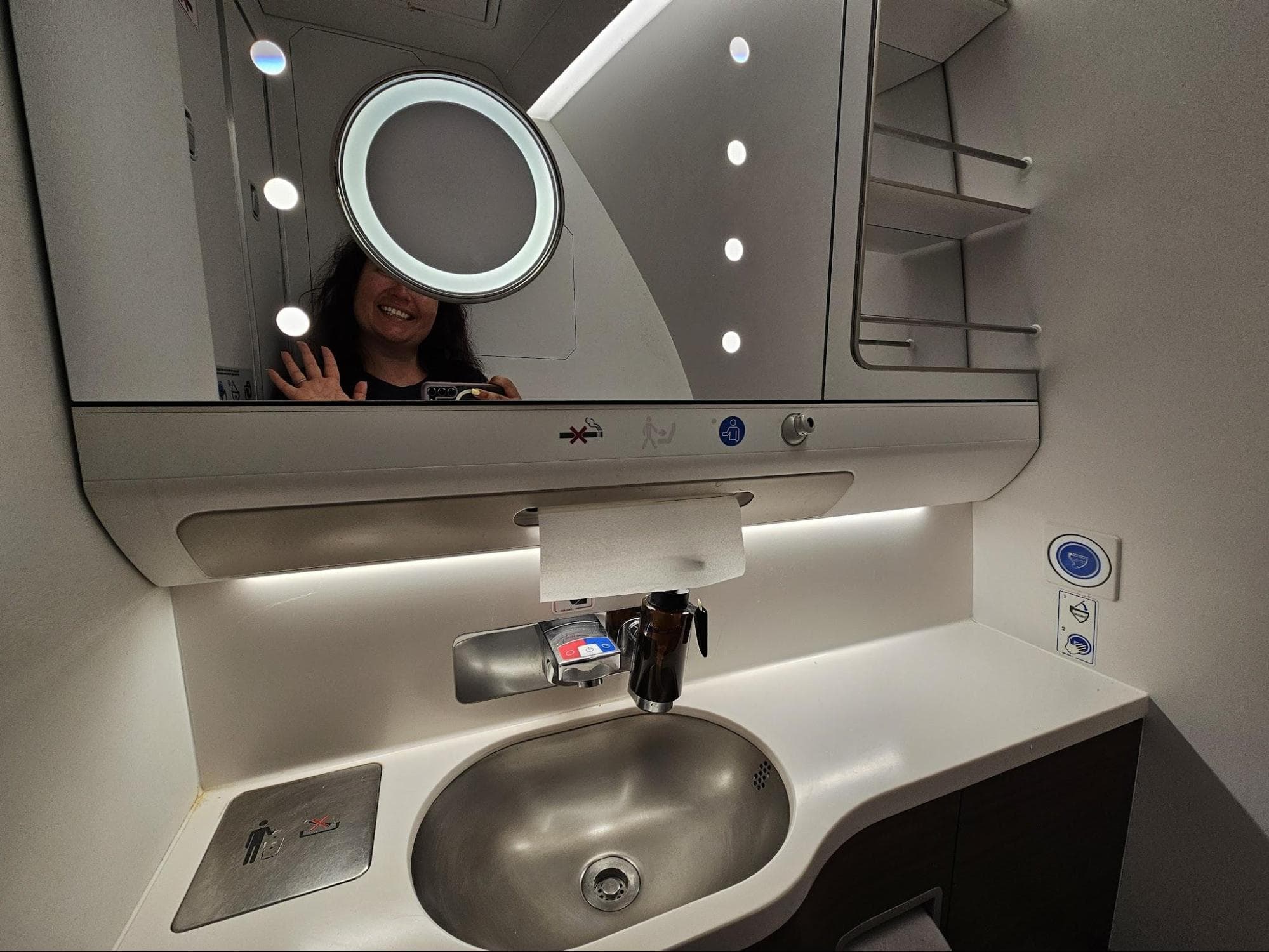 Iberia A350-900 business-class lavatory