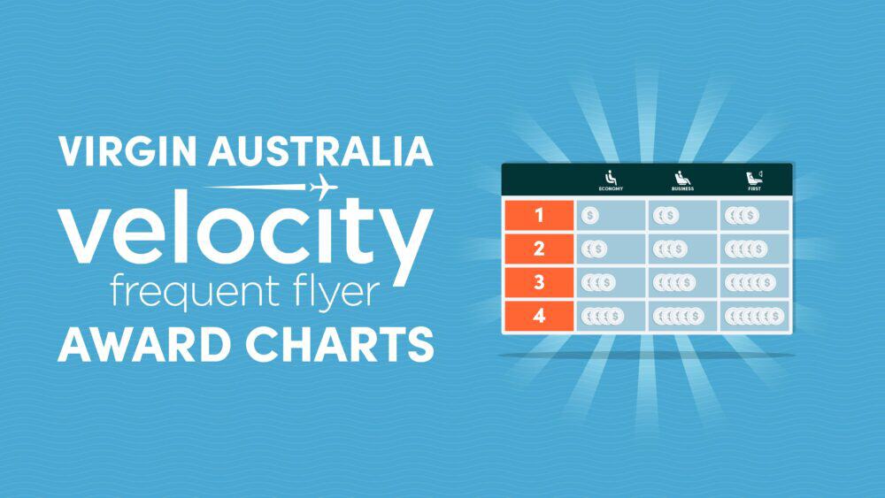 Virgin Australia Velocity Frequent Flyer Award Charts