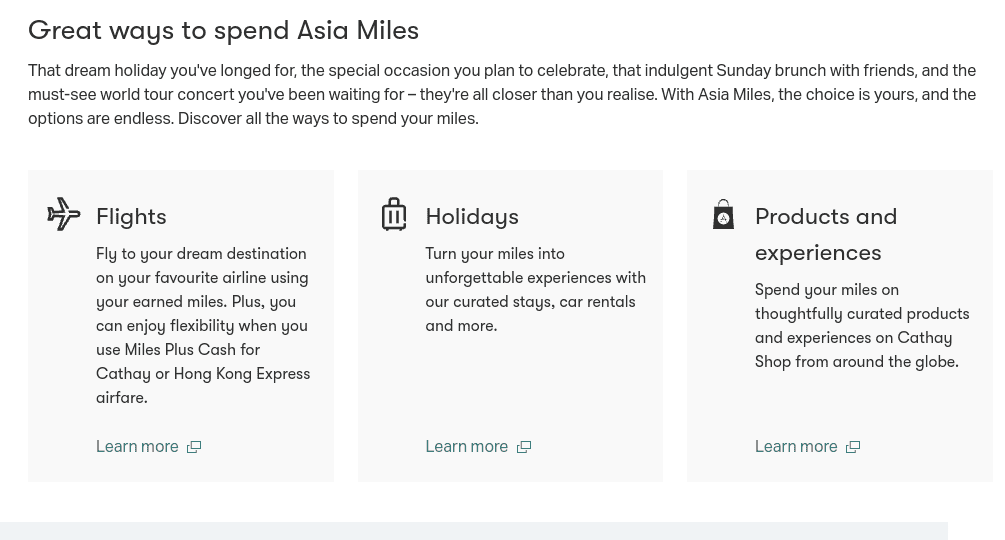 great ways to spend asia miles