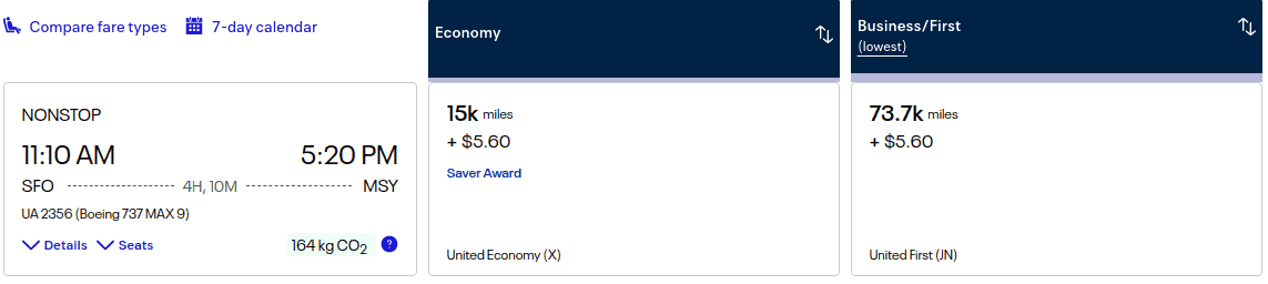 Fly with United Airlines from San Francisco to MSY