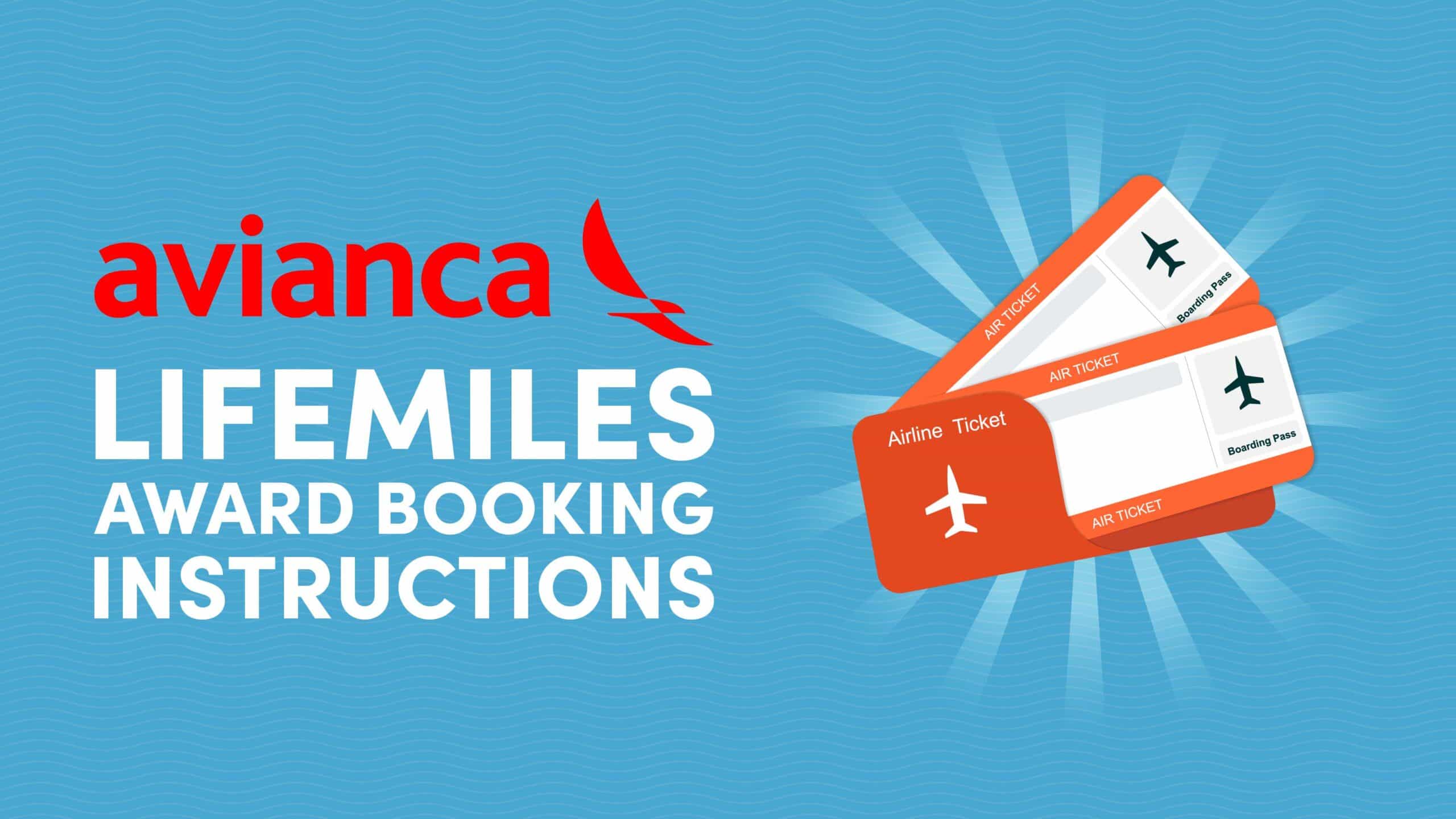 Avianca LifeMiles Award Booking Instructions