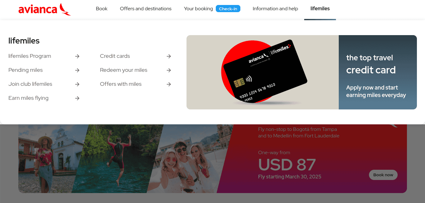Joining Avianca LifeMiles