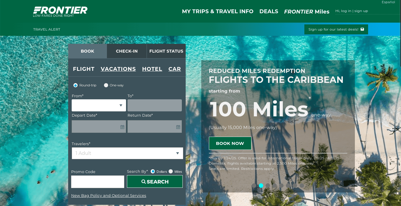 Joining Frontier Miles