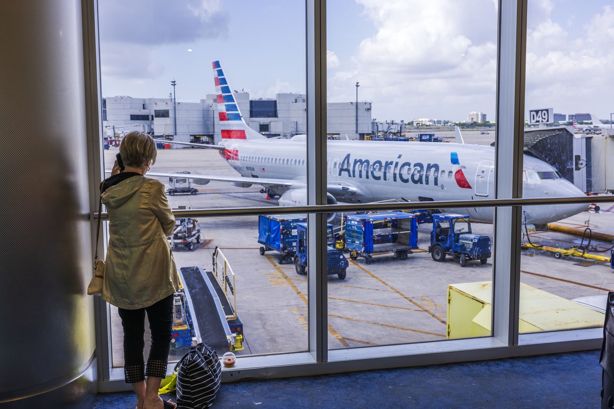 Booked American Airlines flight.