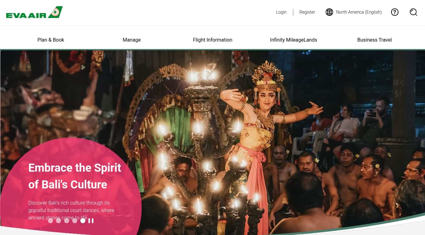 EVA Air website