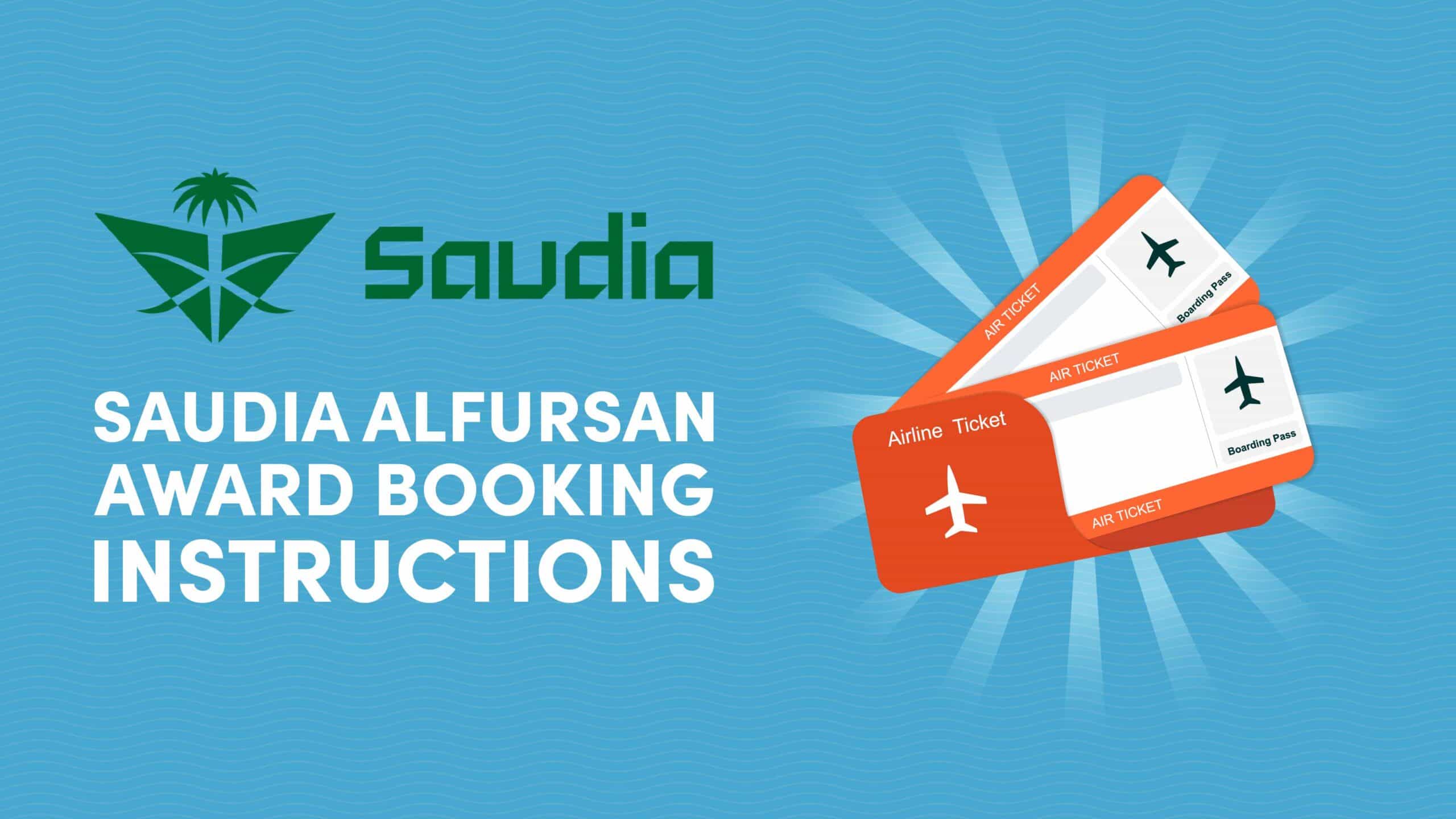 Saudia AlFursan Award Booking Instructions