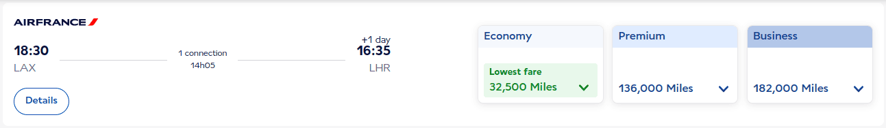 Fly with Air France from Los Angeles to London
