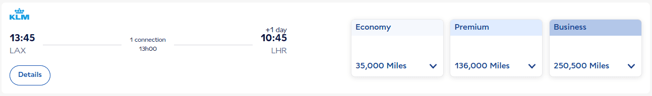 Fly with KLM from Los Angeles to London