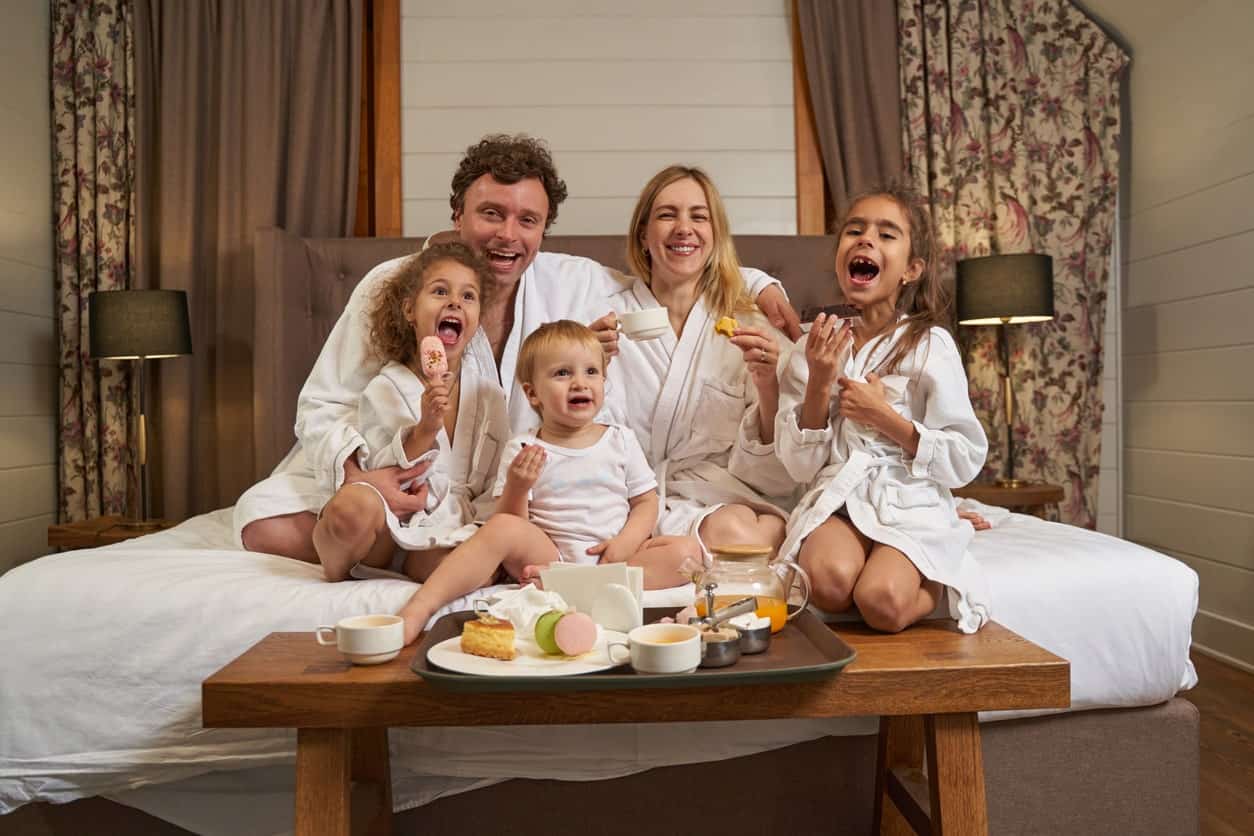 Booked hotel stays family plan rate