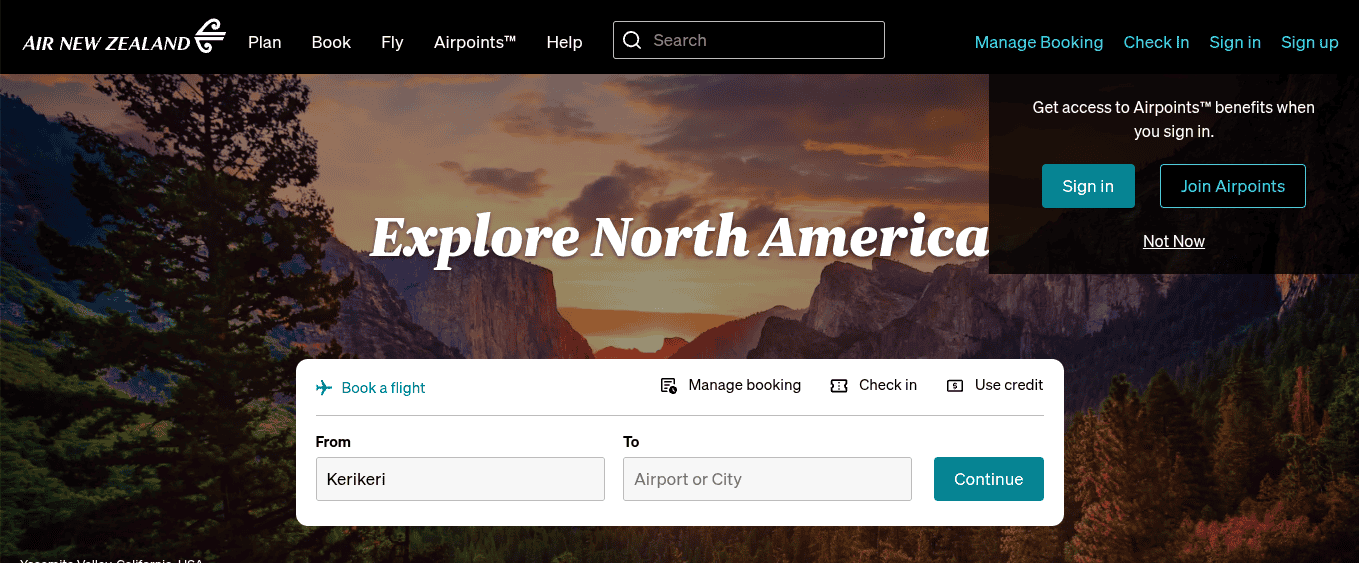 Joining Air New Zealand Airpoints