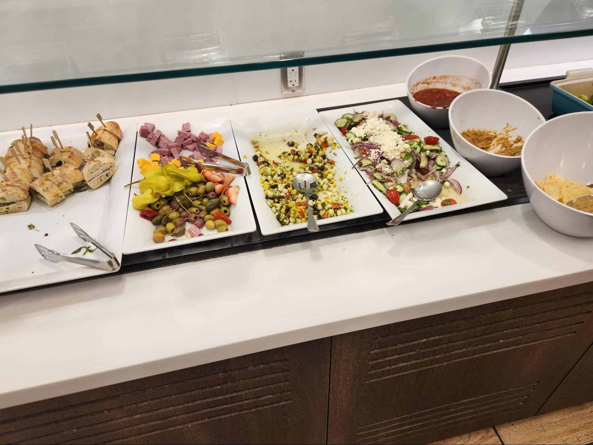 Escape Lounge buffet counter