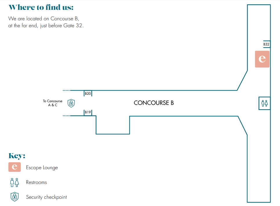 Escape Lounge at CMH Location