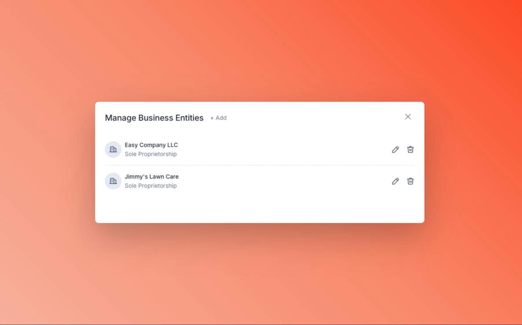 My10x v1.4 - Business Entity Management