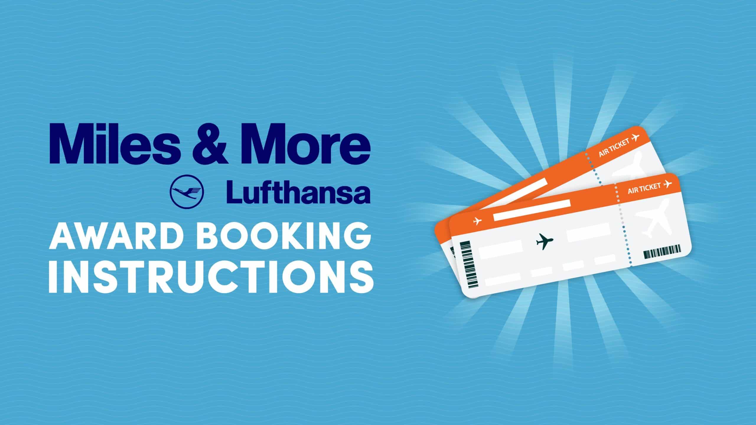 ow to Book Award Flights with Miles & More Frequent Flyer Program