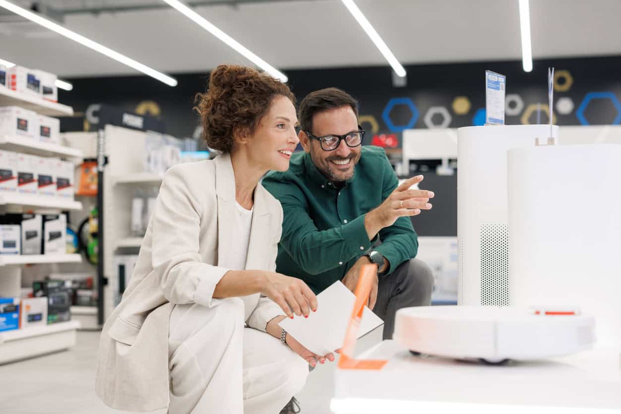 buying new computers and gadgets for office supplies