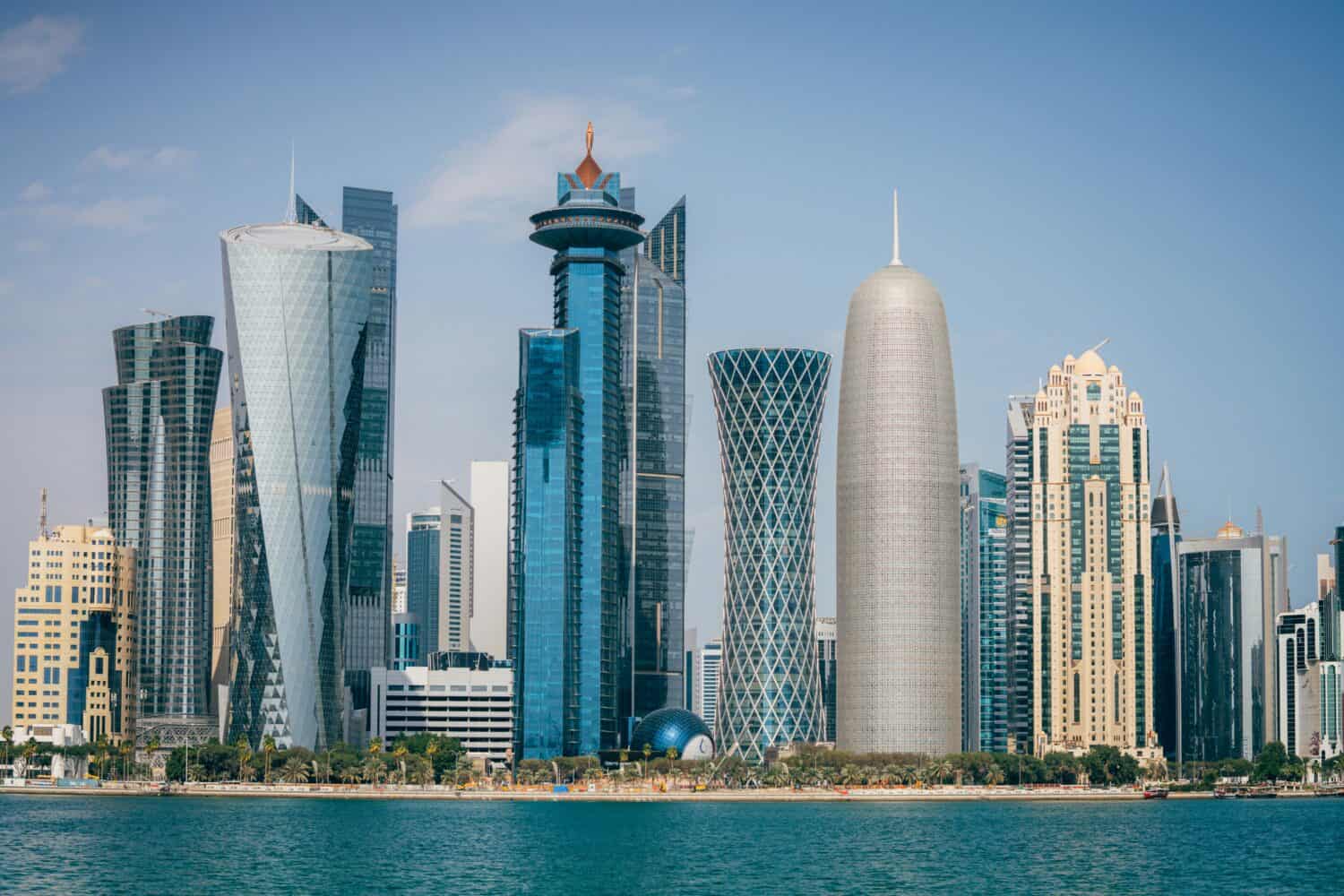 Skyline in Doha, Qatar