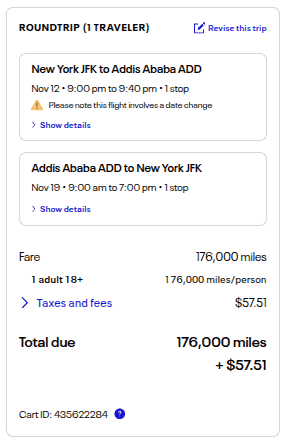 Book Ethiopian Airlines Business Class with United Mileage Plan