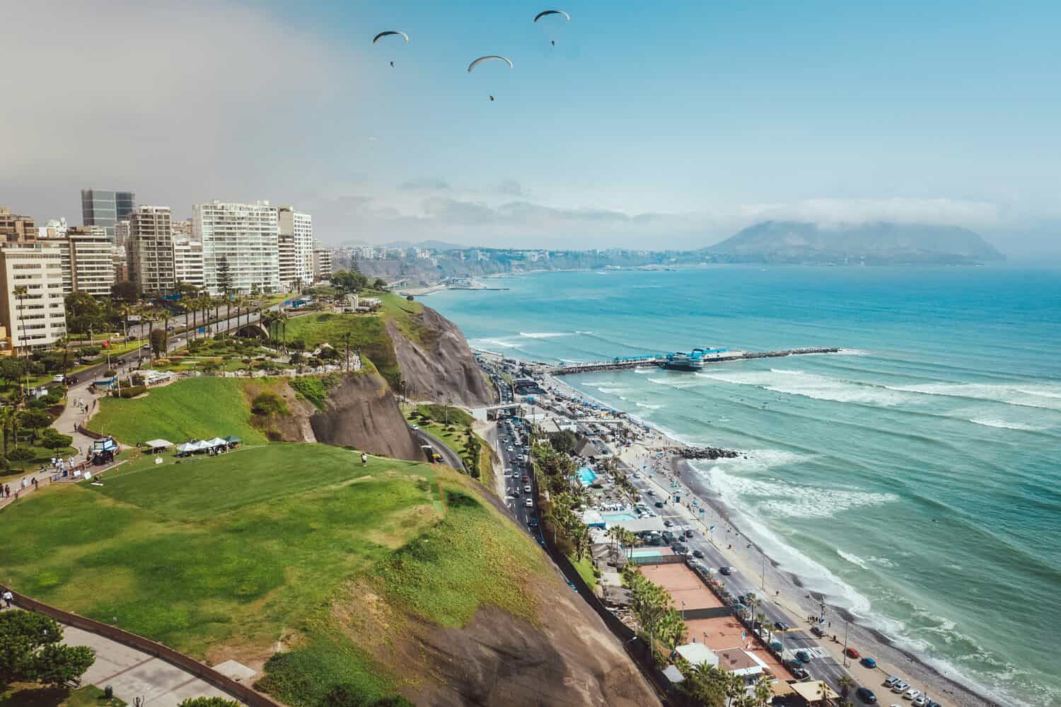 Cliff View in Lima, Peru