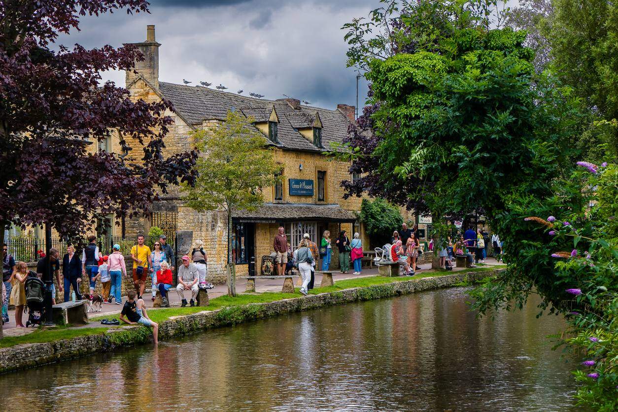 Bourton-on-the-Water in the Cotswolds, England