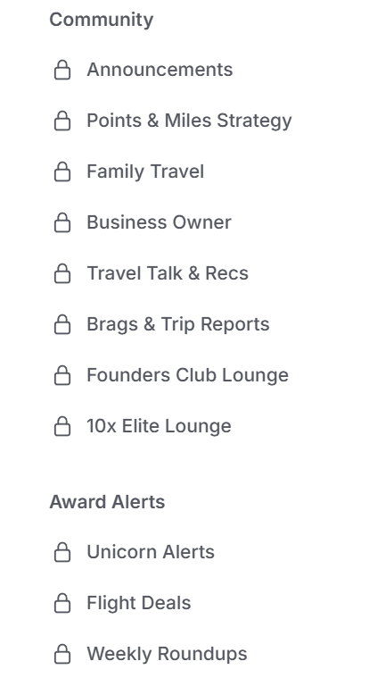 10xTravel+ private community