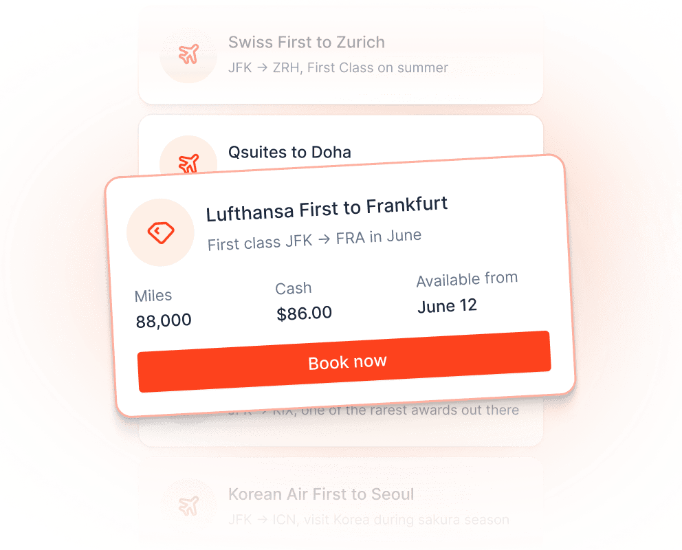10xTravel+ High-Value Award Alerts feature