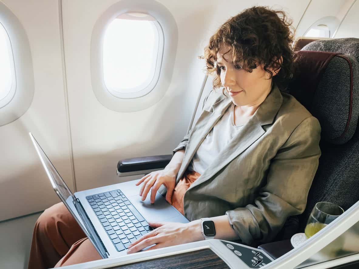business class flight